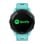 Garmin Forerunner 265 46mm Bisel negro con carcasa en turquesa y correa de silicona turquesa/negro