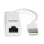 Tarjeta de Red Hamlet HNU2F100 USB 100 Mbps Alámbrica Compacta Blanco