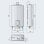 Calentador gas butano Ariston 11L 22000W estanco interior display digital