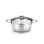 Kochtopfset BRA A399908 Ancora Edelstahl 5-teilig mit Glasdeckel Induktion
