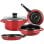 Batería de cocina Fagor Máxima 5 piezas rojo aluminio forjado antiadherente