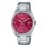 Casio Collection MTP-1302PD-4AVEF 40 mm Esfera Analógica Burdeos Acero Inoxidable Plata