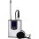 Micrófono NK NK-IG33008 lavalier inalámbrico plata y negro con adaptador de cámara