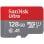 Carte mémoire SanDisk Ultra MicroSDXC 128GB 140MB/s Classe 10 UHS-I A1 Gris Rouge