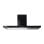 Campana extractora T-Invertida Decorativa 90cm Extração 400 m3/h LED Preto