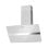 Campana extractora Cristal Blanco En pared 70cm Touch control 598 m3/h Válvula antirretorno