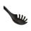 Utensílio de cozinha Tefal K20602 preto, pega em TPR, resistente a 220 °C, 33,7 cm