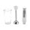 Batidora de mano QUO 700W pie desmontable vaso medidor picadora varillas acero inoxidable
