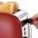 Tostadora Russell Hobbs 26551-56 2 rebanadas 1600 W Roja ranuras anchas acero inoxidable