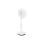 Ventilador de pie WiFi 40 cm 30W 24 velocidades cabezal inclinable mando blanco