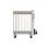 Radiador Eléctrico 2500W 11 elementos blanco con termostato, ruedas y apagado automático