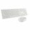 Ratón inalámbrico USB-A 1600 DPI óptico 3 botones blanco compacto