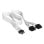Câble d'alimentation Corsair CP-8920436 PCIe 12V 2x6 mâle 2x8 broches blanc 0,65 m