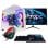PC Sobremesa Nitropc Pack Bronze AMD Ryzen 5 5655G 16GB 1TB M.2 Monitor 24" Windows 11 Bianco
