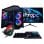 PC Sobremesa Nitropc Pack Silver Plus AMD Ryzen 5 5500 16GB 1TB M.2 RX 6600 Monitor 24" Windows 11 WiFi RGB Negro