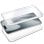 Incrível capa de silicone 3D para iPhone 17 Pro (frente e verso transparentes)