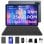 Tablet KINGRID T20 10.1" 256GB WiFi 5000mAh Android 15 con tastiera Grigio