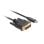 Kabel Lanberg CA-CMDV-10CU-0018-BK 1,8 m USB Type-C auf DVI-D Male Schwarz
