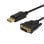 Cable DisplayPort a DVI Savio CL-106 1,8 m contactos oro 1080p Negro