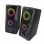 Enceintes Esperanza filaires 6W avec amplificateur integre et port casque