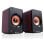 Altavoces Tracer 2.0 alámbricos 5 W madera y diseño negro-naranja USB