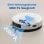 Aspirador Robô com Mopa Ecovacs Deebot N20 Navegação TrueMapping 2.0 Controlo por Voz