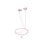 Casque Havit 6939119030148 filaire jack 3,5 mm pour musique intra-auriculaire rose