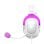 Casque Havit 6950676214154 filaire pour gaming avec microphone, violet et blanc