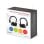 Auriculares Savio TWS-03 sans fil Bluetooth pour sport et appels, avec micro, noir