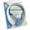 Auriculares Esperanza EH138W con cable, conexión jack 3,5 mm, música, plegables, cancelación de ruido, blancos