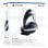 Casque Sony PULSE Elite sans fil Bluetooth gaming avec réduction de bruit, microphone, noir et blanc