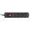 Steckdosenleiste Activejet COMBO 3GN 1,5m 3x Typ E Kunststoff Schwarz Schalter