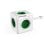 Multiprise Allocacoc PowerCube Extended Type E 5 prises 1,5 m intérieur vert