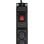 Multiprise Activejet COMBO 12 prises 1,5 m protection surtension noir