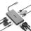 Hub USB-C Acer HP.DSCAB.002 3x USB-A HDMI VGA RJ-45 Leitor SD MicroSD Prata