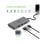 Hub USB-C Acer HP.DSCAB.002 3x USB-A HDMI VGA RJ-45 Leitor SD MicroSD Prata