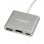 iBox IUH3CFT1 Hub USB-C com HDMI, USB 3.2 Gen1 Tipo-A e Tipo-C Prateado