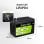 Batterie Green Cell LFPGC12V200AH LiFePO4 200Ah 12,8V Schwarz Gruen IP54 2560Wh