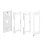 Kimex Caja Universal Para Tablets Apple Y Samsung 10.9''-11'', Blanco