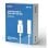 Adaptateur audio Savio AK-51 USB-C vers Mini Jack 3,5 mm DAC Blanc 11 cm