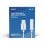Adaptateur audio Savio AK-51 USB-C vers Mini Jack 3,5 mm DAC Blanc 11 cm