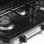 Hornillo a gas Melchioni Family Minerva New 3 portátil 3 quemadores exterior negro