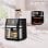 Freidora de aire Melchioni Gaia Plus 8L 2200W doble resistencia display LED