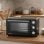 Horno eléctrico Melchioni Enjoy 24 24 L Negro con grill ventilado y panel doble vidrio