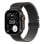 Armband Apple MGHT4ZM/A Titan Milanese Loop für Apple Watch 44/45/46/49 mm Schwarz