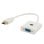 Adapter Savio CL-27 HDMI auf VGA 0,2 m Weiß 1080p