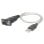 Convertidor USB a Serie Manhattan 179397 Negro Transparente 0,45 m