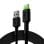 Cable Green Cell KABGC13 USB A a USB C 2 m con iluminación led verde