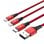 Cable USB UNITEK C4049RD 1,2 m Rojo USB A a USB C/Micro-USB B/Lightning