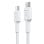 Cable USB C Green Cell GC PowerStream 0,3m 60W Blanco Trenzado